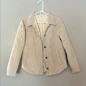 Staccato Beige Quilted Jacket